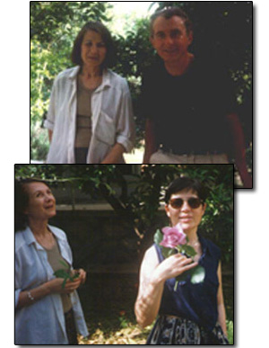 en el jardín de la poetisa Victoria Theodorou, Fillothei Atenas, 1996