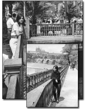 estudiante y guía, Karlovy Vary y Praga, 1967-68