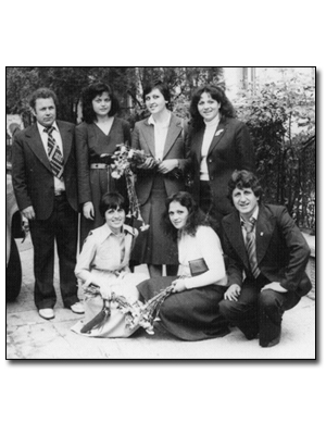 with colleagues, Haskovo (Bulgaria), 1976